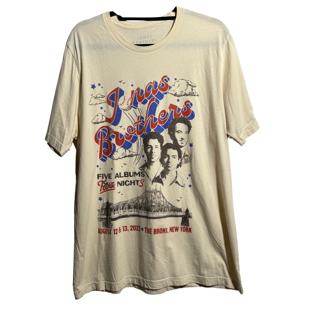 2023 Jonas Brothers Opening Night Yankee Stadium T Shirt XL Tour‎ New York